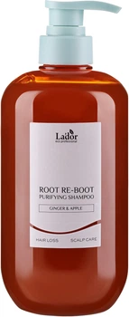 Шампунь проти випадіння волосся La'dor Root Re-Boot Purifying Shampoo Ginger&Apple для чутливої шкіри голови 800 мл (8809982980384)