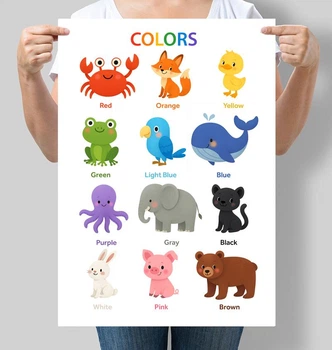 Навчальний постер Кольори англійською Colors А3 30х42 см (D233_А3)