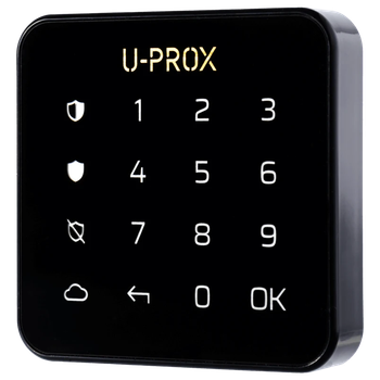 Сенсорная клавиатура U-Prox Keypad G1 Черный беспроводная 868 МГц с подсветкой для охранной системы (Keypad G1)