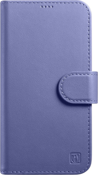 Etui z klapką iCarer Real Cowhide Premium Leather 2in1 Wallet Case z RFID do Apple iPhone 14 Pro Max Light Purple (WMI14220728-LP)