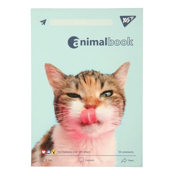 Блокнот YES А6 64 аркушів інтегральний Animalbook лінія (152089)