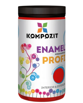 Эмаль акриловая "PROFI" красная глянцевая 0,7л