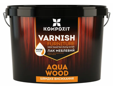 Лак мебельный AQUA WOOD "Композит" шелковисто-матовый 2,5л