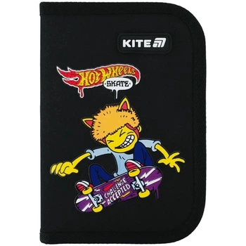 Пенал без наполнения Kite Hot Wheels 622-2 HW, 1 отделение, 2 отворота (HW25-622-2)
