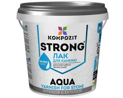 Лак для камня AQUA STRONG "Композит" 2,5л.