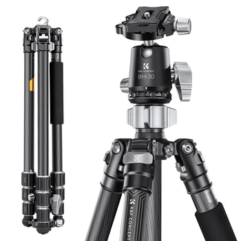 Професійний карбоновий Фотоштатив Монопод з кульовою головою K&F Concept X254C4+BH-30 172см