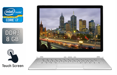 Ноутбук-трансформер Б-класс Microsoft Surface Book 2 / 13.5" (3000x2000) IPS Touch / Intel Core i7-8650U (4 (8) ядра по 1.9 - 4.2 GHz) / 8 GB DDR3 / 256 GB SSD / nVidia GeForce GTX 1050, 2 GB GDDR5, 128-bit / USB Type-C б/у