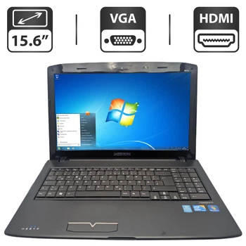 Ноутбук Medion Akoya E6214 / 15.6" (1366x768) TN / Intel Core i3-330M (2 (4) ядра по 2.13 GHz) / 6 GB DDR3 / 500 GB HDD / Intel HD Graphics / WebCam / DVD-ROM / АКБ не тримає б/в