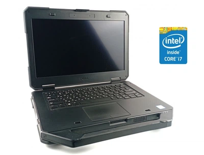 Защищенный ноутбук Б-класс Dell Latitude 5414 Rugged / 14" (1366x768) TN / Intel Core i7-6600U (2 (4) ядра по 2.6 - 3.4 GHz) / 16 GB DDR4 / 256 GB SSD / Intel HD Graphics 520 / Win 10 Pro б/у