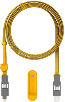 Кабель Rolling Square 6в1 inCharge XL 3 м Желтый (XLL03R)