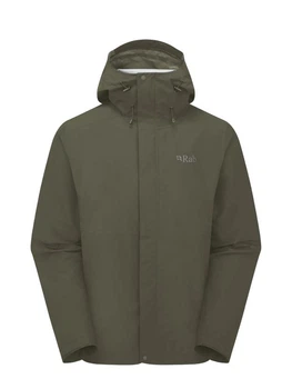 Мембранная куртка мужская Rab Downpour Jacket, Army, M