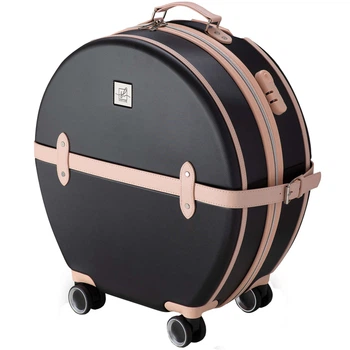 Чемодан малый ручная кладь Semi Line 20" (S) ABS-Plastic Black/Pink Cream (T5671-2)