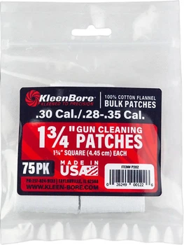 Патч для чистки KleenBore кал. 28-.35. Хлопок. 75 шт