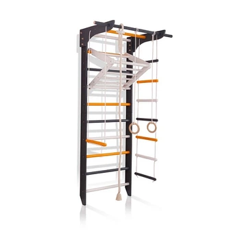 Дитячий спортивний куточок SportBaby 8-Lux 2-240 зі шведською стінкою, турніком, канатом, кільцями та драбинкою 240 см (SB-3965)
