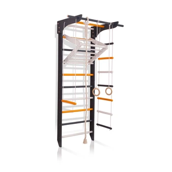 Дитячий спортивний куточок SportBaby 8-Lux 2-220 зі шведською стінкою, турніком, канатом, кільцями та драбинкою 220 см (SB-3964)