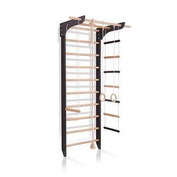 Дитячий спортивний куточок SportBaby 9-Lux 1-240 зі шведською стінкою, турніком, канатом, кільцями та драбинкою 240 см (SB-3969)