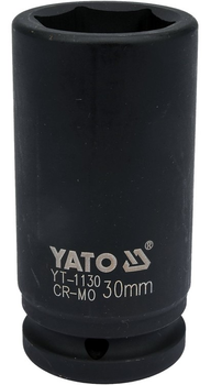Торцева головка YATO шестигранна подовжена 3/4" 30 мм (YT-1130)