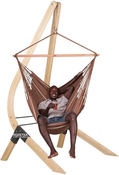 Стілець-гамак зі стійкою La Siesta HAL216VEA161 Chocolate