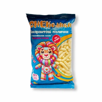 Амарантові палички СНЕКолики з гімалайською сіллю, Gluten Free, 45 г