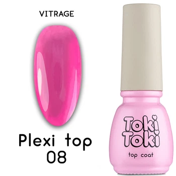 Топ вітражний без липкого шару Toki Toki Plexi Top 08, 5 мл