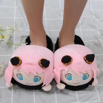 Тапочки кигуруми Аниме Аня Форджер My Kigu мягкие плюшевые тапки для мальчиков для дома розовый 35-40 (М315941)