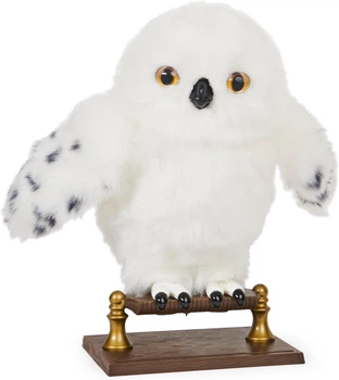 М'яка Іграшка Сова Гедвіга 15 звуків Гаррі Поттер 23 см Wizarding World Harry Potter Hedwig Owl Spin Master 60