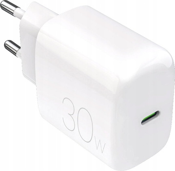 Ładowarka sieciowa Puro PROLITE 30W USB-C White (8018417498619)