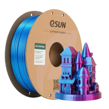 Пластик eSUN PLA-Silk Magic двухцветний с катушкой 1 кг Red+ Blue 921141741706
