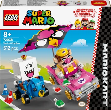 Конструктор LEGO Super Mario Mario Kart – Wario и King Boo 512 деталей (72038)
