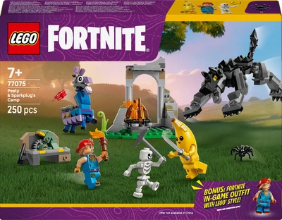 Конструктор LEGO Fortnite Табір Peely та Sparkplug 250 деталей (77075)