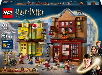 Конструктор LEGO Harry Potter Якісні товари для квідичу і кафе з морозивом 795 деталей (76452)