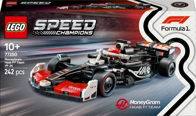 Конструктор LEGO Speed Champions Автомобіль для перегонів MoneyGram Haas F1 Team VF-24 242 деталі (77250)