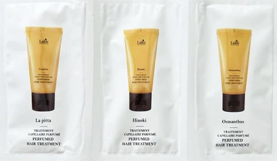 Набор миниатюр увлажняющих масок для волос La'dor Perfumed Hair Treatment Pouch 3 х 9 мл (8809982981367)