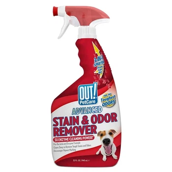 OUT! PetCare Advanced Stain & Odor Remover Удосконалений засіб для видалення плям і запаху від життєдіяльності собак і кішок 945 мл