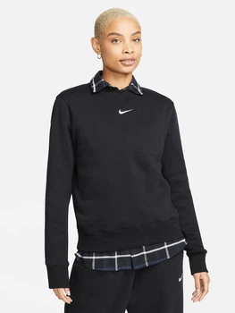 Свитшот на флисе женский Nike Sportswear Phoenix Fleece DQ5751-010 S Черный (0196149280776)