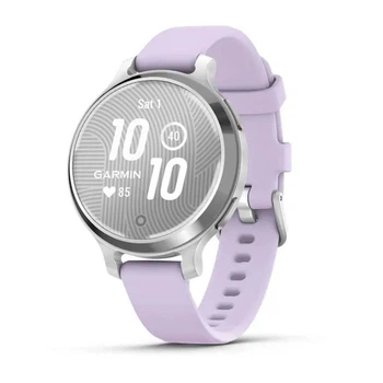 Смарт-часы Garmin Lily 2 Active Silver with Purple Jasmine Silicone Band (010-02891-01)