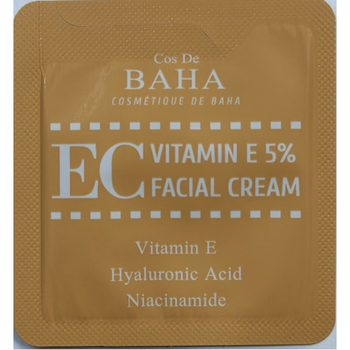 Антиоксидантный крем для лица с витамином E 5% - Cos De Baha EC Vitamin E 5% Facial Cream, 1,5 мл
