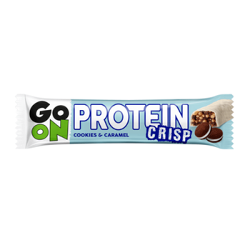 Блок Батончиків GO ON Protein Crisp Bar with Печиво та карамель (Cookie&Caramel) - 50 грам(987769731)