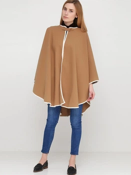 Пончо женское United Colors of Benetton 150269 One Size Коричневое (LV2200004109183)