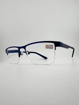 Компьютерные очки Blue Light Blockin с диоптриями +3,75 SALIVIO SA 5002 С8 синие