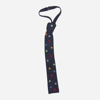 Галстук детский для мальчиков United Colors of Benetton 158 436 One Size Темно-синий/Темно-серый (LV2200004303048)