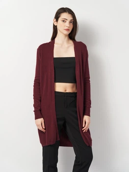 Кардиган с примесью шерсти вязаный женский United Colors of Benetton 159129 XS Бордовый (2200004319209)