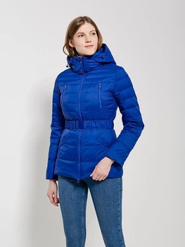 Пуховик зимовий короткий жіночий United Colors of Benetton 158761 40 Синій (2200004308647)