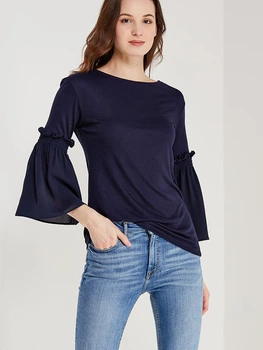 Блузка женская United Colors of Benetton 162676 S Темно-синяя (2200004423005)