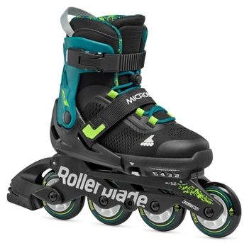 Детские ролики Rollerblade Microblade XT Black/Green размер 28-32 (sk176)