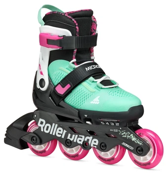 Детские ролики Rollerblade Microblade XT Black/Sea Green размер 36.5-40.5 (sk181)