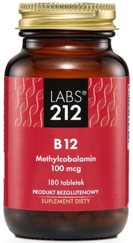 Вітамін B12 Labs212 Methylcobalamin 100 мкг 180 пігулок (5903943955473)