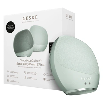 Ультразвукова щітка для тіла та інтенсивний пілінг GESKE Sonic Body Brush&Intensive Exfoliator green (HB0354)