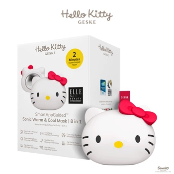 Ультразвукова маска тепло та холод GESKE Sonic Warm&Cool Mask у формі голови кота by Hello Kitty (HB0596)