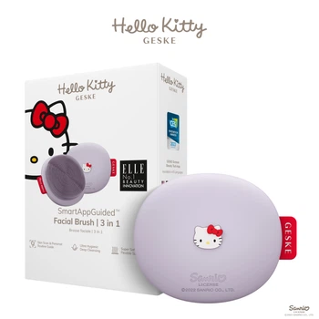 Щітка для обличчя GESKE Facial Brush by Hello Kitty purple (HB0237)